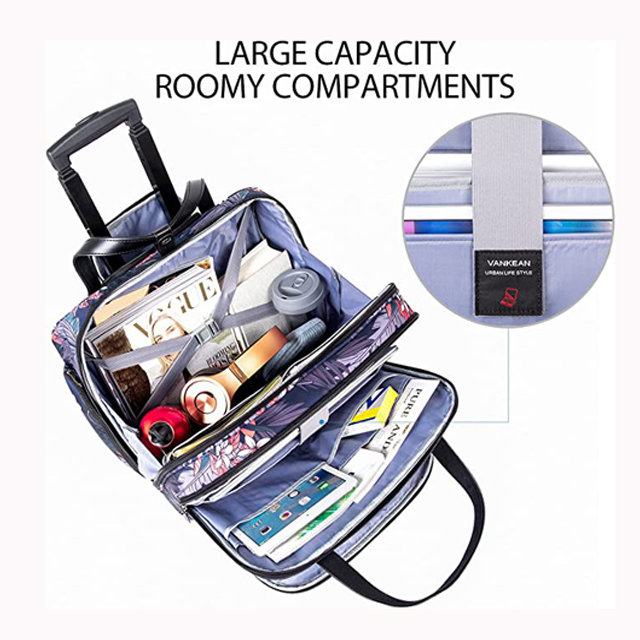 Rolling Laptop Case for Women