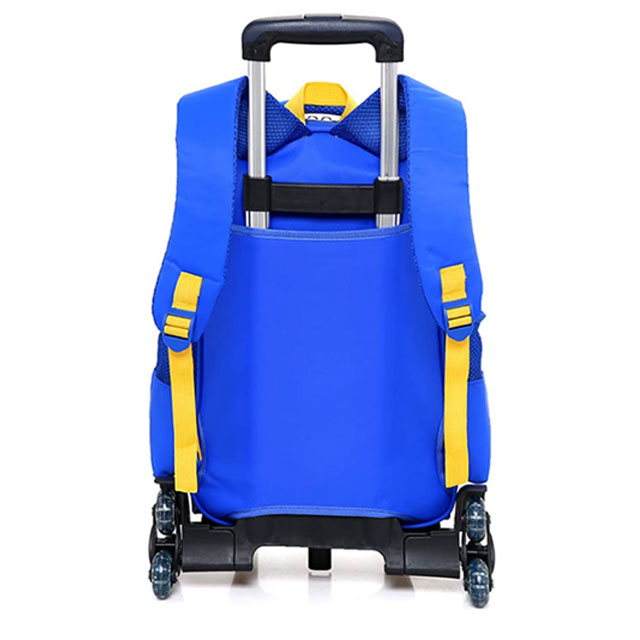  Cartoon Six Wheels Trolley Case School Bags Boy Vacation Backpack