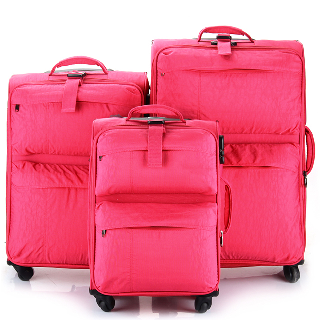 3 Piece Softside Expandable Lightweight Durable Suitcase Sets
