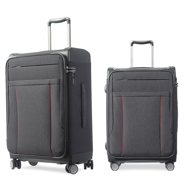 3 Piece Softside Carry-On Spinner Luggage Suitcase Set