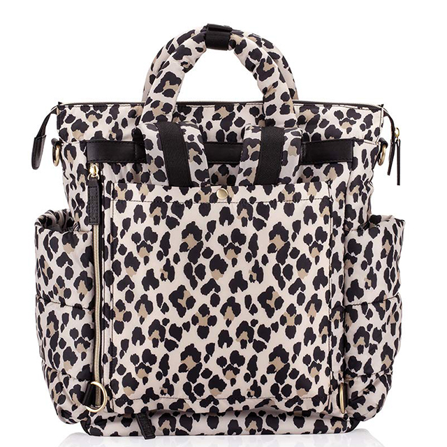 Lightweight Diaper Bag Converts from a Backpack to a Crossbody or Tote