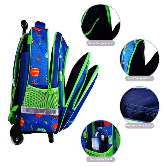 2023 Kids Trolley Bag School Backpack Sets