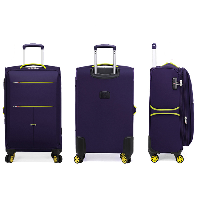 Softside Luggage with 4 Spinner Wheels Men and Women