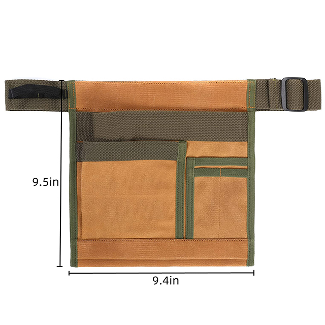 Heavy Duty 16OZ Waxed Canvas Tool Waist Pouches