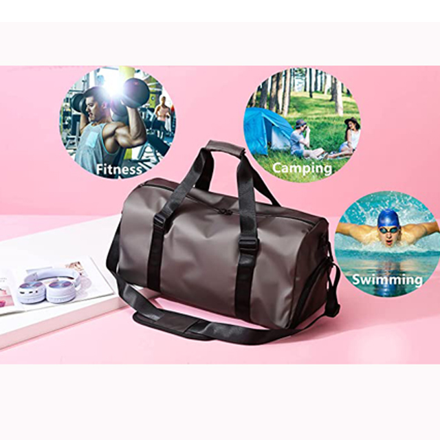 Travel Duffle Bag with Shoes Compartment and Wet Pocket