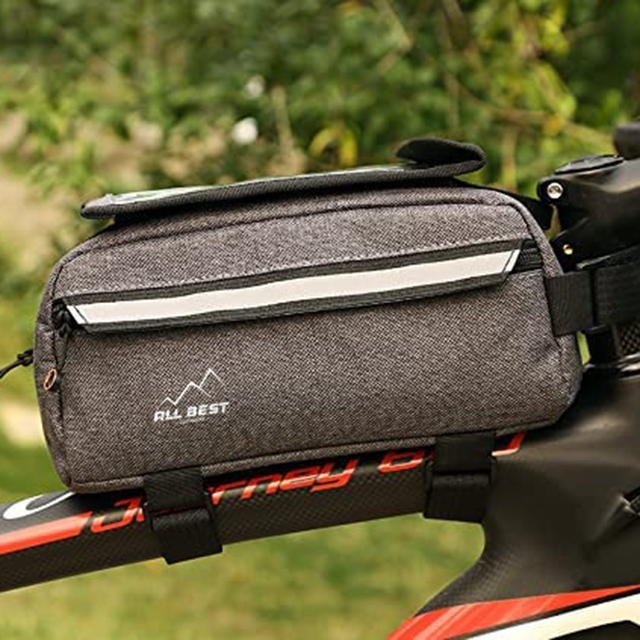Bike Frame Bag Waterproof Touch Screen Bike Pouch Bag