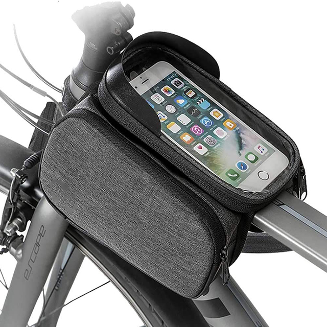 Mountain Cycling Front Frame Bicycle Phone Holder Pouch