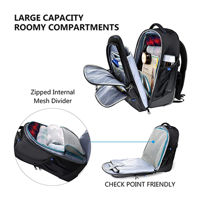 Roller Case Premium Wheeled Rolling Backpack 