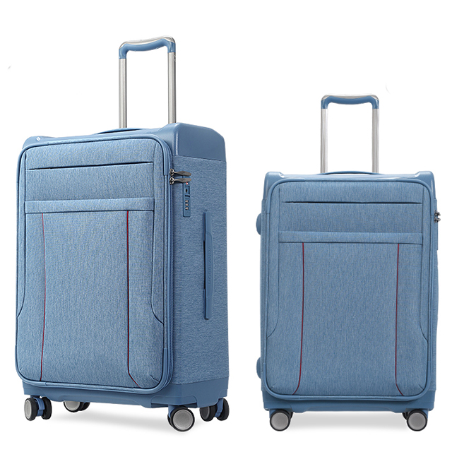 3 Piece Softside Carry-On Spinner Luggage Suitcase Set
