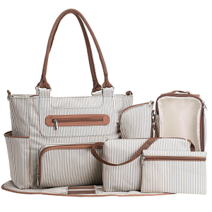 Classical 7pcs Tote Diaper bag set