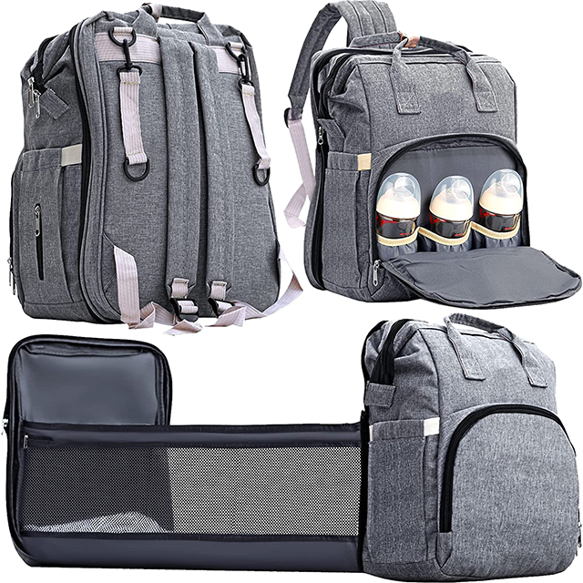 Mommy Bag Tote with Toddler Bed Sleeper Diaper Bag Backpack