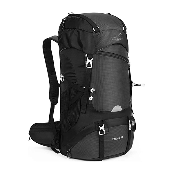 50L Waterproof Camping Essentials Bag Hiking Backpack