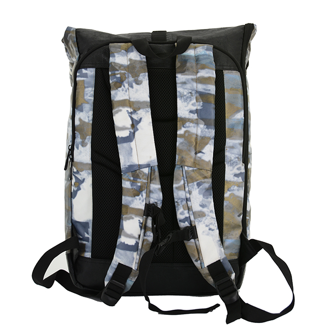 Roll Top Men's Laptop Backpack Fits 15.6 Inches Notebook